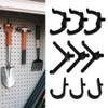 SIIMOO 9 Pcs ABS Storage Shed Tool Hooks Shed Tool