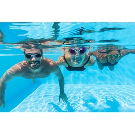 Bestway Adult Swim Goggles | UV Protection, Anti Fog Coating and Adjustable Strap, Resurge, 3 Assorted Colours