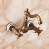 Antique Basin Kitchen Sink Mixer Tap Swivel Faucet Retro Bronze