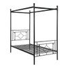 Homelegance Hosta Metal Canopy Bed, Twin, Black
