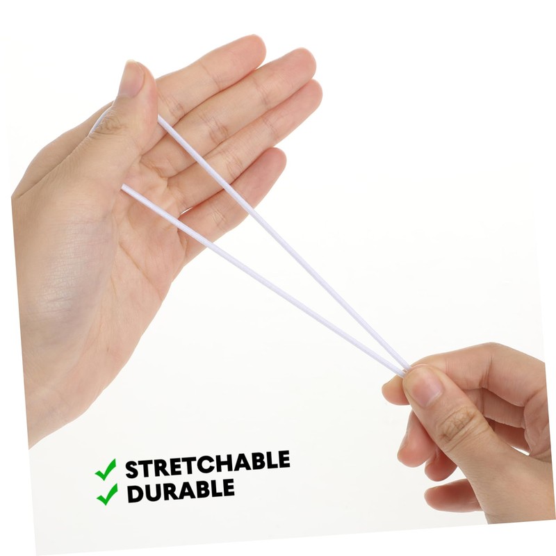 TEHAUX 5sets Elastic String Elastic Cords Stretch Round String Braided