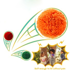 FRESHBALL 24 Pcs Kickballs Dodgeballs 4 Inches Soft Acrylic Yarn Dodgeballs Playground Balls Large Hand Ball Physical Education Equipment for Kids Adults Handball Outdoor Game Indoor Play, 6 Colors