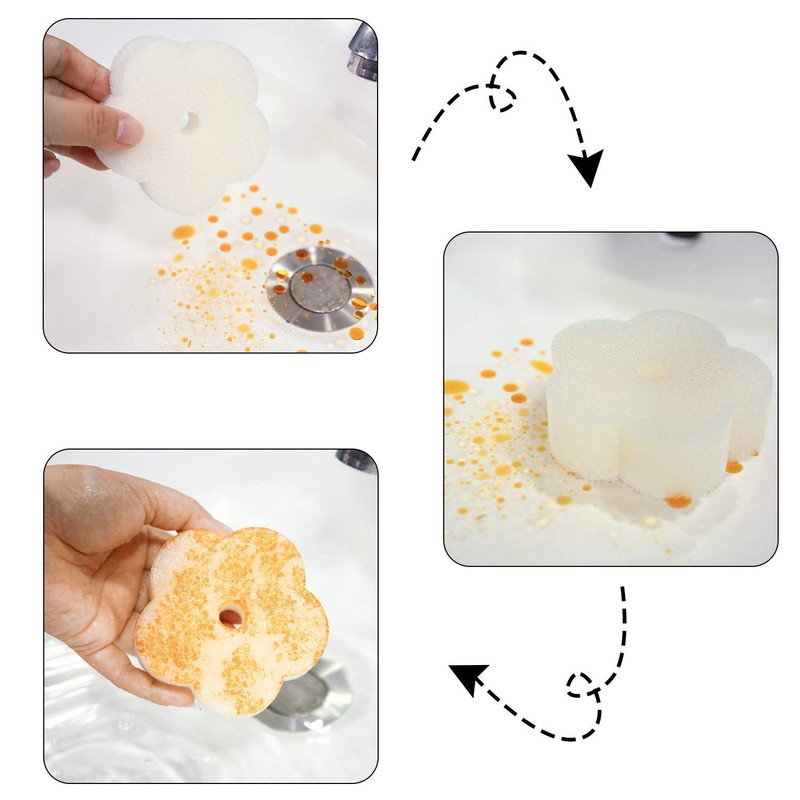 24 Pieces Sponge for Hot Tub Accessories, Flower Oil Scum