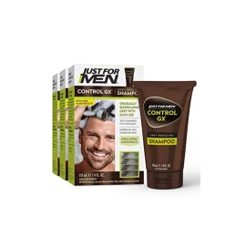 Just For Men Control GX Grey Reducing Shampoo Gradually Colors Hair -  3 pack