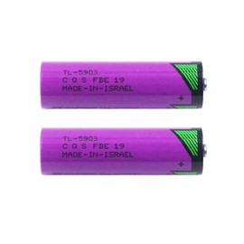 XXSTAR 2 Pack TL-5903 3.6V AA Lithium Battery 2400mAh Batteries AA Size Lithium Battery Non-Rechargeable ER14505 LS14500