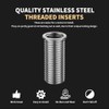 SENNMONN Thread Repair Inserts M11X1.5X30MM Insert Qty 10 Stainless Steel
