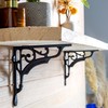 Hammer and Tongs - Ornate Iron Shelf Bracket - D200mm
