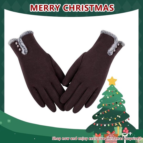 Womens Winter Warm Gloves with Sensitive Touch Screen Texting Fingers,