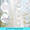 Yosawo 4 Pcs 3D Butterfly Banner Paper Garland Butterfly Hanging