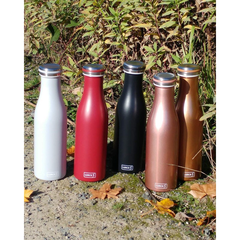 Lurch 00240960 Isolierflasche, Edelstahl, Pearl Blue