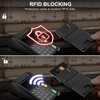 Holdfiturn Card Holder Wallet Men’s Slim Wallet RFID Blocking Pop-Up