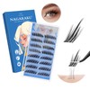 NAGARAKU Individual Eyelashes 96Pcs Cluster Lashes No Glue and Remover