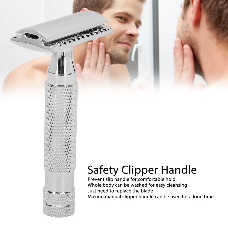 Safety Beard Clipper Handle Double Edges Manual Beard Trimming Cutter