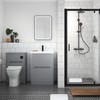 Shower Mat, White, 48 x 48 cm, Square Shower Mat,