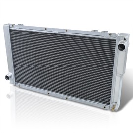 AJP Distributors Dual Core 2-Row Full Aluminum Radiator Engine Motor Cooling Upgrade Compatible/Replacement For Impreza WRX GC8 M/T STi Turbo Engine Swap 1992 1993 1994 1995 1996 1997 1998 1999 2000