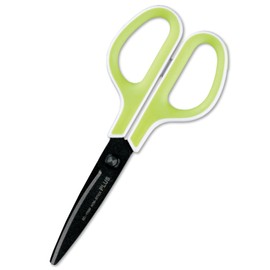 Plus SC-175SF+34-545 Scissors, FitCut Curve with Fluorine Coat, White/Green Set