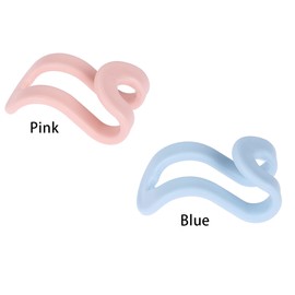 Hanger Hooks- Easy Hook Closet Organizer Curve Design Save Wardrobe Space - Blue - 5 Pack