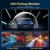 WiFi 360° Dash Cam Front and Rear Inside,4 Channel 3"