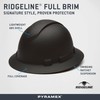 Pyramex Ridgeline Full Brim Hard Hat 4 Point Ratchet Matte