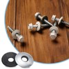 uxcell 200Pcs 1/4" x 3/4" Sealing Washers, Zinc-Plated Carbon Steel