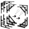 Mofeez Fence Gate Kit Iron Gate Hardware with Gate Latch