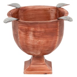 Stinky Cigar Ashtray, Designer Series, Box-Pressed, Deep Bowl Design, Windproof, Rust Brown