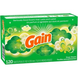 Gain Original Dryer Sheets, 120 Count