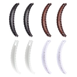 VARKAGE Pack of 8 Banana Hair Clips, Retro Female Banana Clip Hair, Banana Clip for Long, Curly or Straight Hair