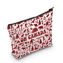 Canada Trip Gift Oh Canada Cosmetic Bag Canada Souvenir Gift for Her (Oh Canada CA Bag)