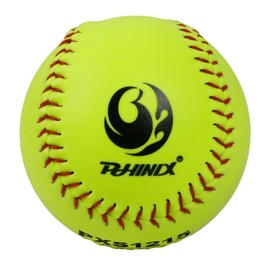 PHINIX Slow-Pitch Softballs Cork Core for Practice 12 Inch (Box of 6, 12 Inch)