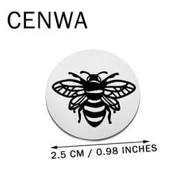 CENWA Bumblebee Pocket Token Friendship Gift Anxiety Gift Get Well Gift Surgery Gift Thinking of You Gift, metal, no gemstone