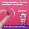 Magnesium Glycinate Gummies 600mg, Non-GMO, Gluten-Free, Magnesium Gummies for Adults