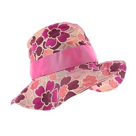 Dolce & Gabbana Pink Elegant Floral Silk Bucket Hat with Grosgrain Bow-58 for Womens