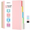 A5 Notebook, Lined Notebook with Removable Dividers, 300 Pages 100GSM