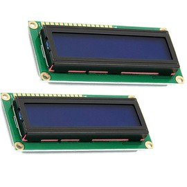 Hailege 2pcs DC3.3V HD44780 1602 16x2 Letters LCD Display Adapter Module Blue Backlight for Arduino UNO R3 MEGA2560 Nano Due Raspberry Pi