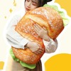 Hamburger Throw Pillow Multi Purpose Plush and PP Cotton Back