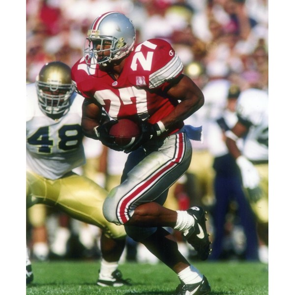 EDDIE GEORGE OHIO STATE UNIVERSITY BUCKEYES 8X10 SPORTS ACTION PHOTO