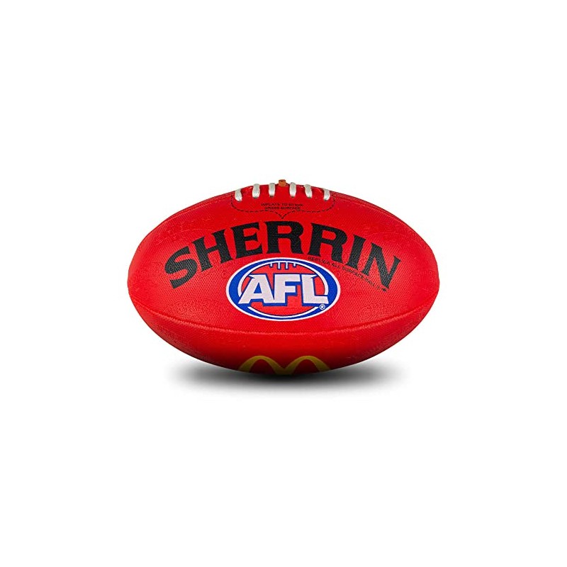 Sherrin AFL Replica All Surface Football, Red, Size 5