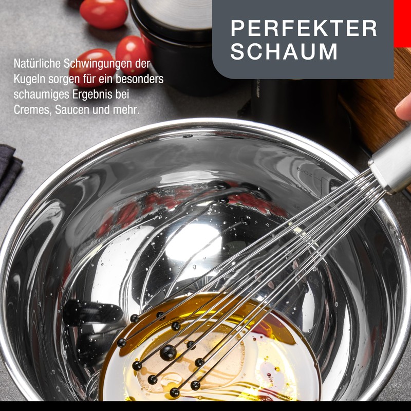 GEFU Primeline Ball Whisk - Nylon Balls, Hand Whisk, Ideal