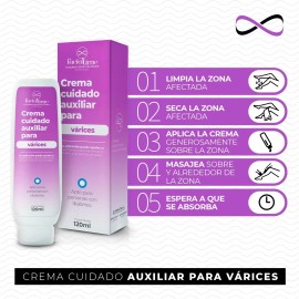 Kit 6 Crema Para El Cuidado De Piernas Con Varices