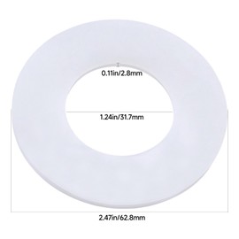 (2 Pack) Compatible Caroma Geberit M5 Flush Valve Silicone Gasket/Toilet Flush Valve Seal Clear Compatible with Caroma Geberit M5 and Other valves