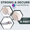 Cotton Yoga Belt with D Ring Buckle Closure, Enhance Yoga
