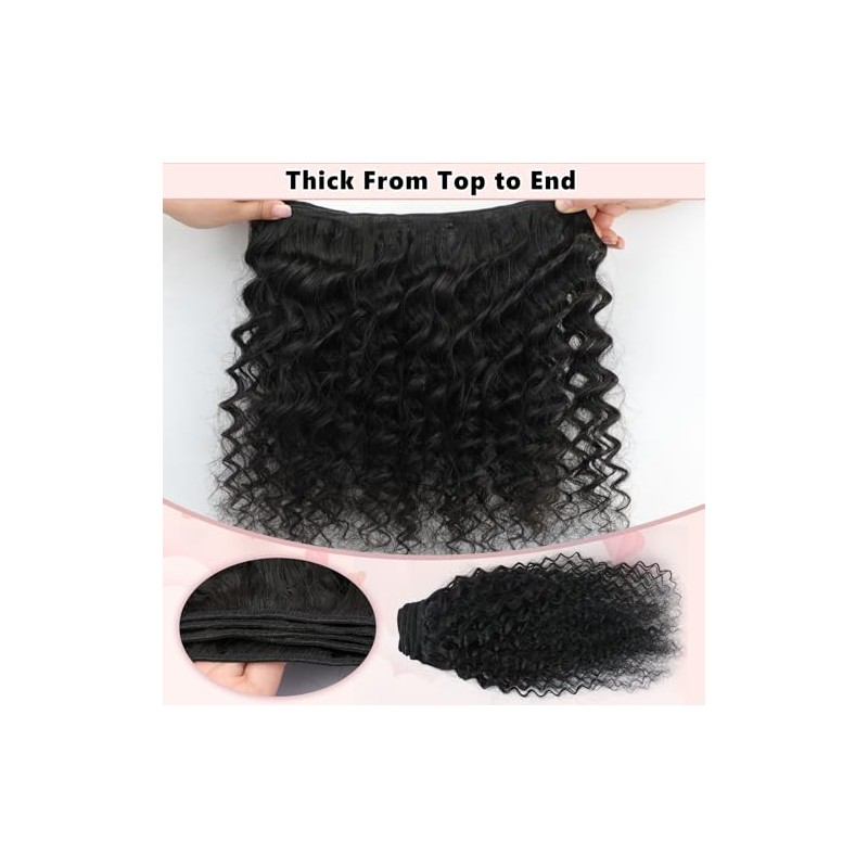 Mechones de cabello humano virgen brasileño 100% sin procesar, 16