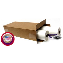 SmartLam Thermal Low Melt Roll Laminating Film 18-inch x 200-feet on 1-inch core (2 Rolls) 5.0 Mil Matte-Satin Finish