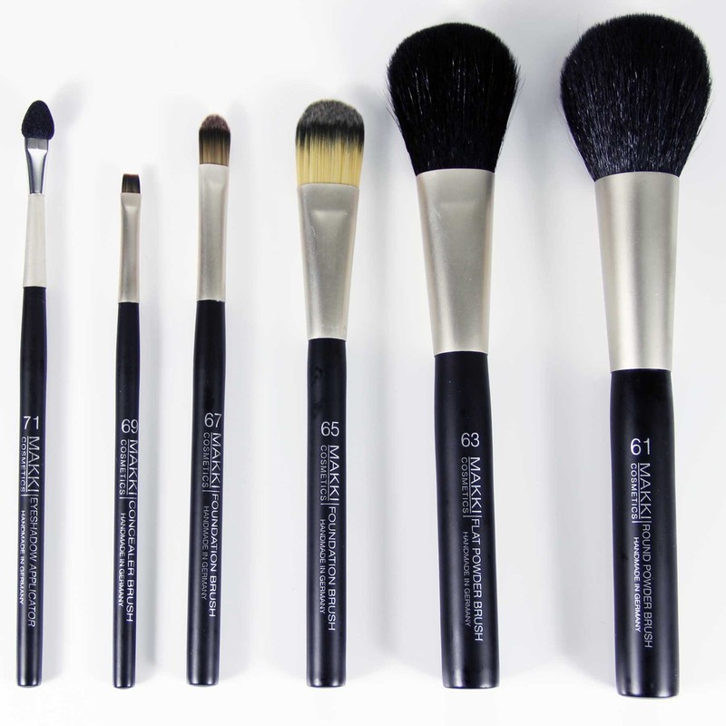 Makki Professional Round Powder Brush 61 Pure Goat Hair Natural