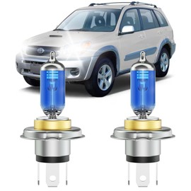 XFLHEHD RAV4 Halogen Headlight Bulbs Fits For 2001 2002 2003 2004 2005 Toyota RAV4 Halogen High Low Beam Combo, Ultra Bright 5000K White Bulbs, 12V-100W, Pack of 2