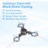PATIKIL 3 Way Swivel Fishing Tackle #1/0 110LB, 50Pcs Stainless