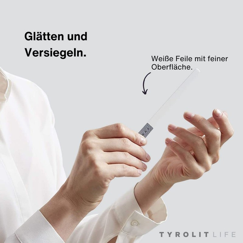 TYROLIT High-Quality Nail Files Set of 2 with Case -