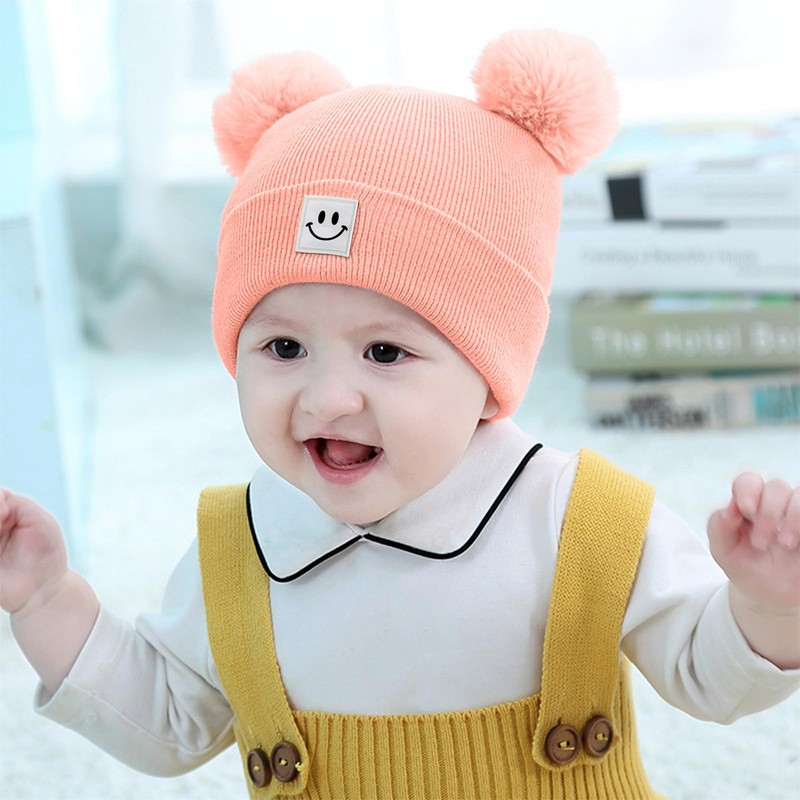 Baby Beanie Hat Toddler Infant Winter Knitted Hat Kids Soft