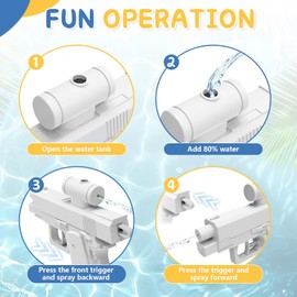 Prank Water Gun, Prank Two-Way Water Gun, Durable Water Guns for Outdoor Travel Use, Lightweight and Easy to Carry (Blue)